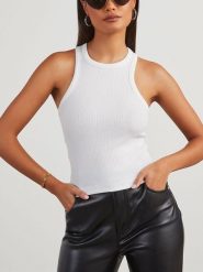 Milan Kiss Top w kolorze białym rozmiar: S. Białe topy sportowe Milan Kiss, s, bez wzorów. Za 82.99 zł.
