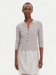 ROTATE Sweter 113785039 Szary Slim Fit. Szare swetry ROTATE, bez wzorów, z wiskozy, bez ramiączek. Za 339.99 zł.