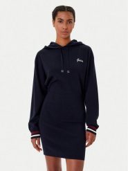 Guess Sukienka dzianinowa V5BK01 Z1152 Granatowy Regular Fit. Niebieskie sukienki Guess, xxs, z aplikacjami, z dzianiny, bez kołnierzyka, bez ramiączek. Za 339.99 zł.