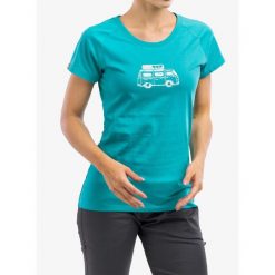 Koszulka bawełniana damska Ocun Raglan T. Zielone t-shirty sportowe Ocun, bez wzorów, z bawełny, bez ramiączek, wspinaczkowe. Za 75.99 zł.