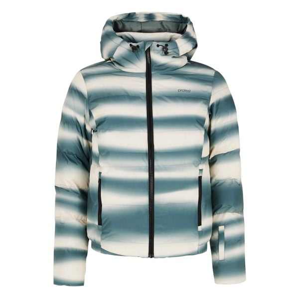 Damska kurtka puchowa Protest Fever. Zielone kurtki narciarskie Protest, na zimę, bez wzorów, z puchu, bez kaptura, narciarskie. Za 851.50 zł.