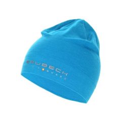 Czapka wełniana dwuwarstwowa unisex Brubeck EXTREME WOOL. Niebieskie czapki zimowe Brubeck, bez wzorów, z elastanu, sportowe. Za 63.74 zł.