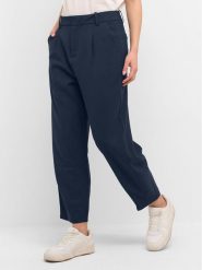 Kaffe Spodnie materiałowe Merle 10504769 Granatowy Classic Fit. Niebieskie spodnie materiałowe Kaffe, bez wzorów, z materiału. Za 219.99 zł.