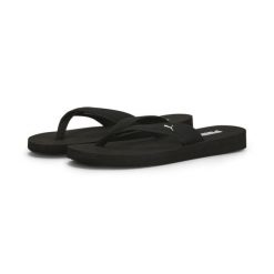 JAPONKI damskie PUMA 389106-01 czarne klapki piankowe na lato 38. Białe klapki Puma, bez wzorów, z materiału, sportowe, bez obcasa, bez zapięcia. Za 90.99 zł.