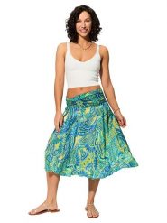 Aller Simplement Spódnica w kolorze zielono-niebieskim rozmiar: 38/40. Niebieskie spódnice Aller Simplement, bez wzorów, midi. Za 56.99 zł.