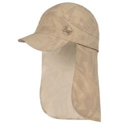 Czapka z daszkiem dla dorosłych Buff Pack Sahara Cap. Brązowe czapki z daszkiem Buff, na lato, bez wzorów, z elastanu, sportowe. Za 207.99 zł.
