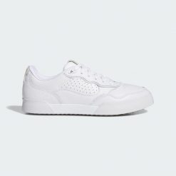 Buty Retrocross 25 Spikeless Golf. Białe swetry adidas, uniwersalny, bez wzorów, z materiału, klasyczne, bez ramiączek. Za 529.00 zł.
