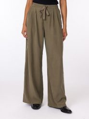 Scotch & Soda Spodnie w kolorze brązowym rozmiar: W27. Brązowe spodnie materiałowe Scotch & Soda, z aplikacjami, z materiału, z podwyższonym stanem. Za 150.02 zł.