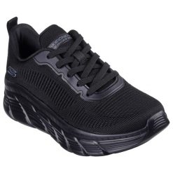 Buty sportowe damskie Skechers Bobs B Flex Hi Fly. Czarne buty sportowe lifestyle Skechers, bez wzorów, casualowe, bez zapięcia. Za 300.68 zł.