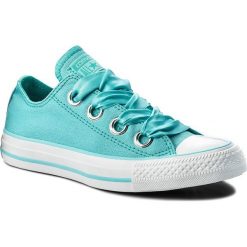 Trampki CONVERSE - Ctas Big Eyelets Ox 559920C Bleached Aqua/Enamel Aqua. Niebieskie trampki sportowe marki Converse, z gumy. W wyprzedaży za 199.00 zł.