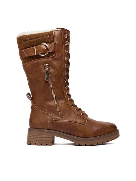 Beverly Hills Polo Club Kozaki CEO-WS17139-01 Brązowy. Brązowe kozaki Beverly Hills Polo Club, bez wzorów, z materiału, bez obcasa, na płaskiej podeszwie, bez zapięcia. Za 319.99 zł.