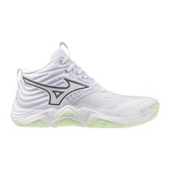 Damskie buty halowe Mizuno Wave Momentum Elite Mid. Białe buty do biegania Mizuno, bez wzorów, bez zapięcia, do biegania, mizuno wave. Za 865.50 zł.