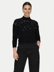 ONLY Sweter Alba 15332081 Czarny Regular Fit. Czarne swetry ONLY, xs, bez wzorów, z syntetyku, bez ramiączek. Za 99.99 zł.