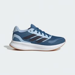 Buty Runfalcon 5. Białe buty do biegania adidas, bez wzorów, z gumy, bez zapięcia, do biegania. Za 164.99 zł.