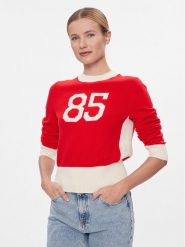 Tommy Hilfiger Sweter Varsity 85 Graphic C-Nk Swt WW0WW40718 Czerwony Slim Fit. Czerwone swetry Tommy Hilfiger, l, bez wzorów, z syntetyku, bez ramiączek. Za 419.99 zł.