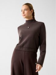 Guess Bluza 164821 Brązowy Classic Fit. Brązowe bluzy Guess, m, z aplikacjami, bez ramiączek, bez kaptura. Za 329.99 zł.