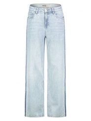 Sublevel Dżinsy - Comfort fit - w kolorze błękitnym rozmiar: XS. Niebieskie jeansy Sublevel, xs, z aplikacjami, ze skóry, klasyczne, z podwyższonym stanem. Za 86.99 zł.