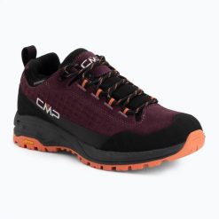 Buty damskie CMP Vertyx Low. Czerwone buty trekkingowe CMP, ze skóry, bez zapięcia. Za 479.99 zł.