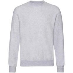 Klasyczna Bluza Rozpinana Dla Dorosłych Unisex. Białe bluzy fruit of the loom, m, bez wzorów, z bawełny, klasyczne, bez ramiączek, z kapturem. Za 78.99 zł.