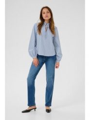 Kaffe Bluzka w kolorze błękitnym rozmiar: 40. Niebieskie bluzki Kaffe, bez wzorów, z bawełny, bez kołnierzyka, bez ramiączek. Za 165.99 zł.