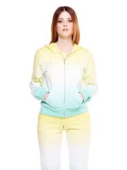 Damska bluza z zamkiem błyskawicznym na całej długości Silence Work. Zielone bluzy LEONE 1947 APPAREL, l, bez wzorów, z bawełny, sportowe, bez ramiączek, z kapturem. Za 126.26 zł.