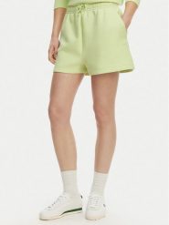 Lacoste Szorty sportowe GF9991 Zielony jasny Regular Fit. Zielone szorty sportowe Lacoste, bez wzorów, z bawełny. Za 359.99 zł.