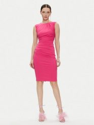 Rinascimento Sukienka codzienna CFC0117416003 Różowy Slim Fit. Czerwone sukienki Rinascimento, na co dzień, l, bez wzorów, z syntetyku, bez kołnierzyka, bez ramiączek, proste. Za 369.99 zł.