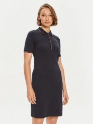 Tommy Hilfiger Sukienka codzienna Slim RWb Tipping Polo 1/2SLV DRS WW0WW42114 Granatowy Slim Fit. Niebieskie sukienki Tommy Hilfiger, na co dzień, s, bez wzorów, z bawełny, bez kołnierzyka, bez ramiączek, proste. Za 349.99 zł.