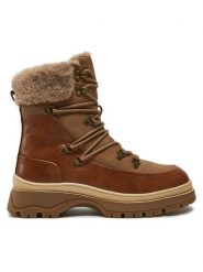 Kimberfeel Śniegowce Apolline Brązowy. Brązowe śniegowce Kimberfeel, bez wzorów, ze skóry, bez zapięcia. Za 679.99 zł.