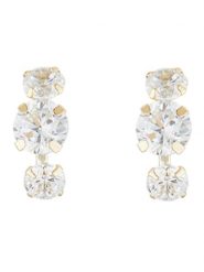 OR ÉCLAT Złote kolczyki-wkrętki "Puces brillantes" z cyrkoniami rozmiar: onesize. Żółte kolczyki Or Éclat, z cyrkonią, złote. Za 434.99 zł.