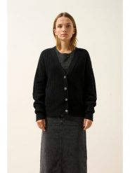 Just Cashmere Kaszmirowy kardigan "Clara" w kolorze czarnym rozmiar: S. Czarne swetry Just Cashmere, s, bez wzorów, z kaszmiru, bez ramiączek. Za 695.99 zł.