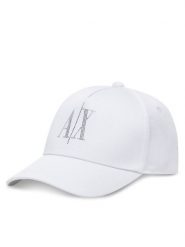Armani Exchange Czapka z daszkiem XW000957 AF13846 U0002 Biały. Białe czapki z daszkiem Armani Exchange, bez wzorów, z bawełny. Za 199.99 zł.