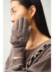 AUTHENTIC CASHMERE Kaszmirowe rękawiczki "Milo" w kolorze brązowym rozmiar: onesize. Brązowe rękawiczki AUTHENTIC CASHMERE, bez wzorów, z kaszmiru. Za 183.59 zł.