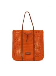 Gianni Chiarini Torebka Victoria BS 11581 SMCRH Koralowy. Pomarańczowe shopper bag Gianni Chiarini, bez wzorów, z materiału, bez dodatków. Za 419.99 zł.
