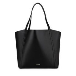 Torebka Gino Rossi. Czarne shopper bag Gino Rossi, bez wzorów, bez dodatków. Za 249.99 zł.