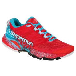 Buty trailowe damskie La Sportiva Akasha II. Czerwone buty do biegania La Sportiva, bez wzorów, bez zapięcia, do biegania. Za 616.99 zł.