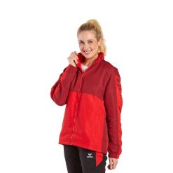 Kurtka Erima Six Wings. Czerwone kurtki przeciwdeszczowe Erima, bez wzorów, z polaru, z kapturem. Za 321.50 zł.