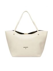 Patrizia Pepe Torebka 2B0130/L148-W405 Écru. Shopper bag Patrizia Pepe, bez wzorów, ze skóry, bez dodatków. Za 1,289.00 zł.
