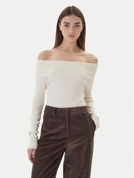 Kontatto Sweter 3M0813C Écru Regular Fit. Białe swetry Kontatto, m, bez wzorów, z syntetyku, bez ramiączek. Za 199.99 zł.