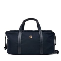 Torebka Tommy Hilfiger. Niebieskie torebki klasyczne Tommy Hilfiger, bez wzorów, z nylonu, klasyczne, bez dodatków. Za 409.99 zł.
