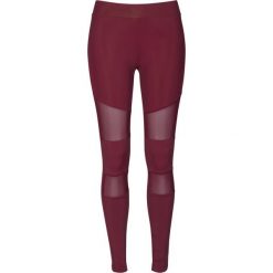 Damskie legginsy Urban Classic mesh. Czerwone legginsy Urban Classics, bez wzorów, z meshu. Za 105.50 zł.