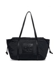 Calvin Klein Torebka LV04F3703G Czarny. Czarne torebki klasyczne Calvin Klein, bez wzorów, z materiału, bez dodatków. Za 409.99 zł.