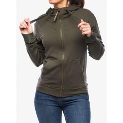 Bluza rozpinana damska Super.natural Solution Hoodie. Zielone bluzy super.natural, bez wzorów, bez ramiączek, bez kaptura. Za 601.99 zł.