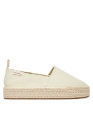 Calvin Klein Jeans Espadryle Platform Espadrille Ml Cs YW0YW01871 Beżowy. Brązowe espadryle Calvin Klein Jeans, bez wzorów, z jeansu, bez obcasa. Za 349.99 zł.