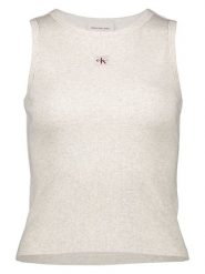 Calvin Klein Top w kolorze szarym rozmiar: L. Szare topy Calvin Klein, l, bez wzorów, z bawełny, bez kołnierzyka, bez ramiączek. Za 82.99 zł.