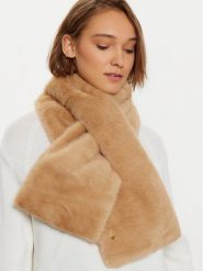 Guess Szal AW5207 POL03 Brązowy. Brązowe szaliki i kominy Guess, z aplikacjami, z materiału. Za 269.99 zł.
