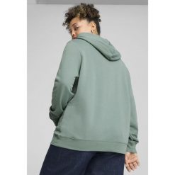 Damska bluza z kapturem z logo No.1 ESS PUMA Green Moon. Zielone bluzy Puma, s, bez wzorów, sportowe, bez ramiączek, z kapturem. W wyprzedaży za 139.00 zł.