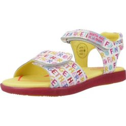 Sandały AGATHA RUIZ DE LA PRADA 242964A Biały. Białe sandały Agatha Ruiz de la Prada, bez wzorów, ze skóry, bez obcasa, bez zapięcia. Za 250.58 zł.