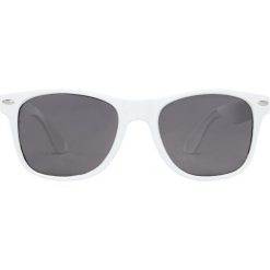 Okulary Przeciwsłoneczne Sun Ray RPET. Białe okulary przeciwsłoneczne BULLET, bez wzorów. Za 22.99 zł.