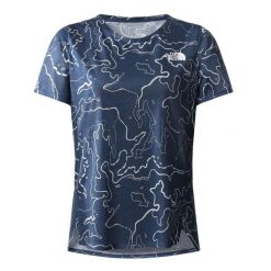 The North Face Koszulka Printed Sunriser Nf0A7Ww1A09. Niebieskie t-shirty sportowe The North Face, bez wzorów, bez ramiączek. Za 124.99 zł.